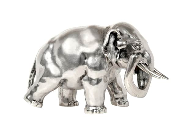 A Fabergé Indian Elephant Table Lighter – Sold for £21,000