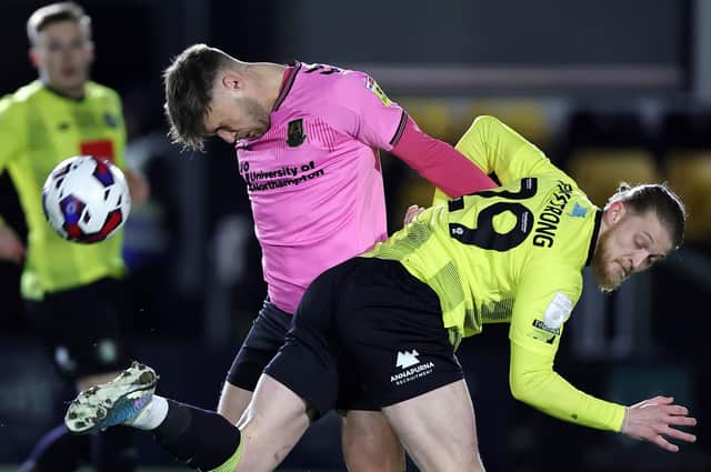 Harrogate Town striker Luke Armstrong in action during Tuesday night's 1-1 draw with Northampton Town. Picture: Pete Norton/Getty Images