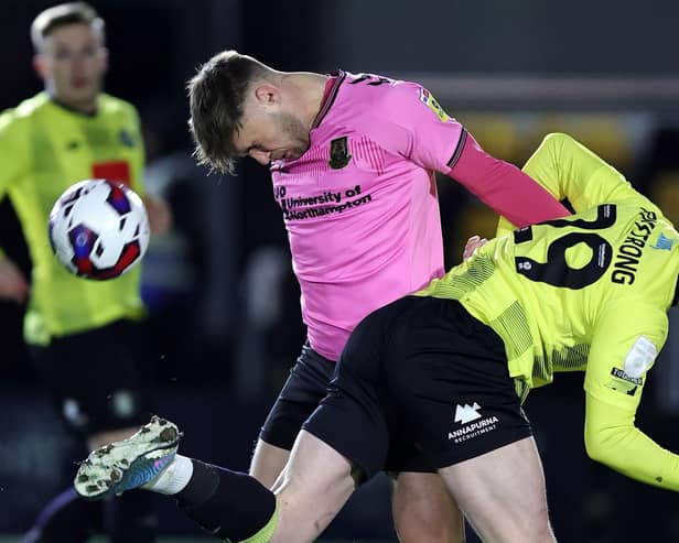 Harrogate Town striker Luke Armstrong in action during Tuesday night's 1-1 draw with Northampton Town. Picture: Pete Norton/Getty Images