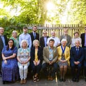The elected members of new Harrogate Town Council, including the first town mayor, Coun Chris Aldred. (Picture contributed)