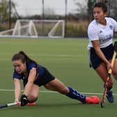 Lucy Wood shone for Harrogate Hockey Club Ladies 1s as they played out a goalless draw with Durham University 2s. Picture: Gerard Binks