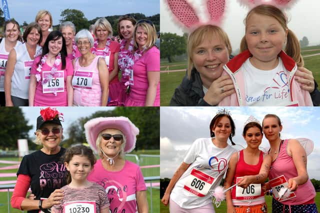 We take a look at 15 fantastic photos from Race for Life events across the Harrogate district over the years