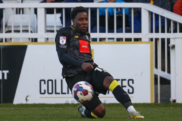 On-loan Huddersfield left-back Jaheim Headley is the latest Harrogate Town player to be struck down by a sickness bug which has been "rife" at Wetherby Road in recent weeks. Pictures: Matt Kirkham