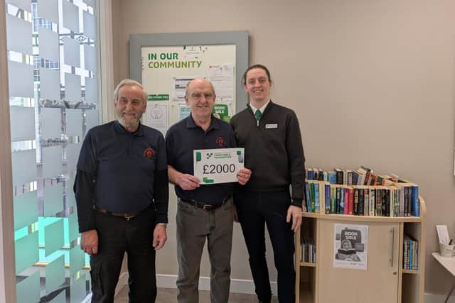 The donation will help the charity refurbish its workshop.