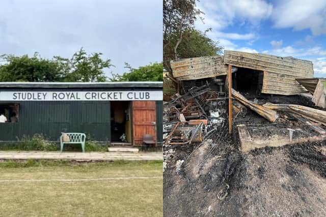 A fundraising appeal has been launched to help re-build a much-loved cricket pavilion at Studley Royal Cricket Club in Ripon after it was destroyed in a devastating fire that has left the local cricket community heartbroken
