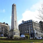 Harrogate War Memorial has stood in Prospect Square facing Parliament Street since the same date in 1923, proudly recording the names of 1163 local men and women who lost their lives in two world wars. (Picture Gerard Binks)
