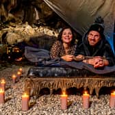 Lisa Bowerman and Nick Markham, the owners of Stump Cross Caverns, Greenhow Hill, Pateley Bridge, Harrogate. (Picture James Hardisty)