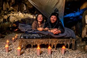 Lisa Bowerman and Nick Markham, the owners of Stump Cross Caverns, Greenhow Hill, Pateley Bridge, Harrogate. (Picture James Hardisty)
