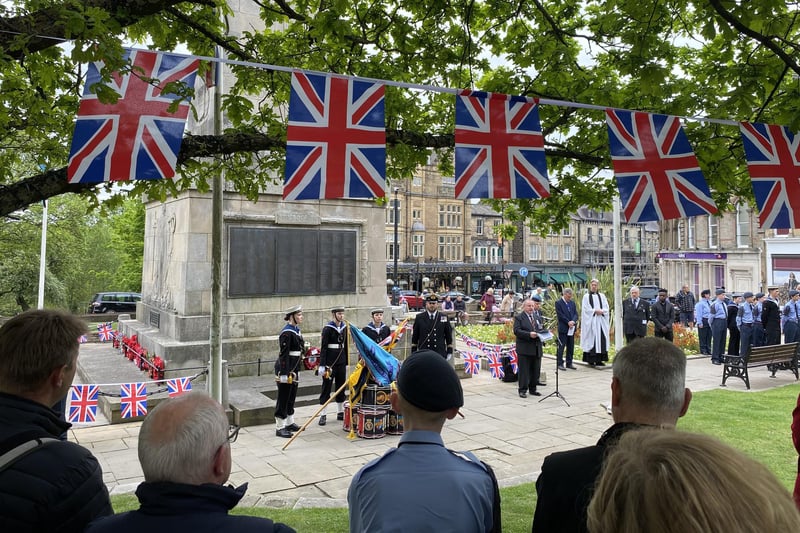 A special, contained commemoration was held in Harrogate town centre.
