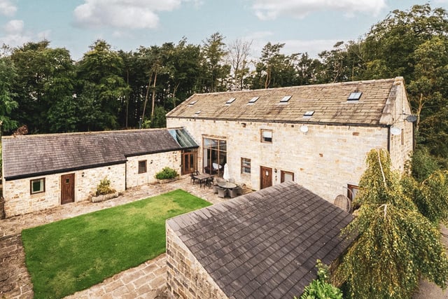 This modern barn conversion is for sale with Dacre Son & Hartley - Pateley Bridge, at the guide price of £1,150,000.