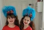 Thing 1 and Thing 2 from the Cat in the Hat