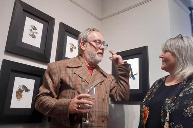 At the launch night of his new exhibition Birdland at a packed-out RedHouse gallery in Harrogate, Jim Noir talked to visitors and unveiled 58 stunning new paintings. (Picture Graham Chalmers)