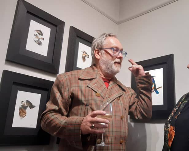 At the launch night of his new exhibition Birdland at a packed-out RedHouse gallery in Harrogate, Jim Noir talked to visitors and unveiled 58 stunning new paintings. (Picture Graham Chalmers)