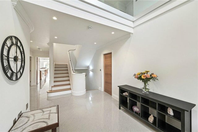 The sleek and stunning entrance hallway.