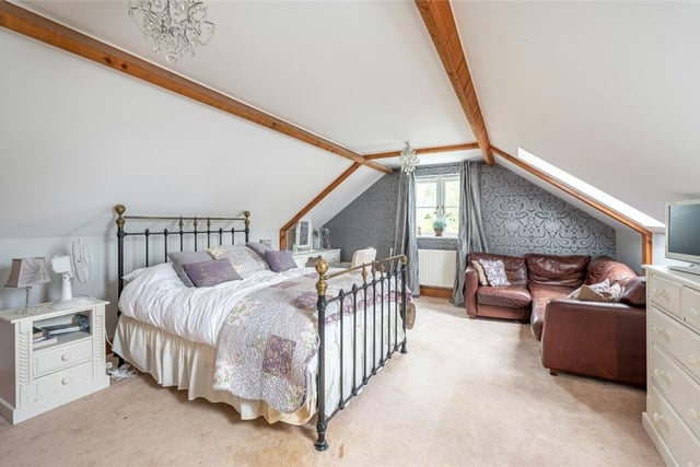 One of the property's individually styled double bedrooms.
