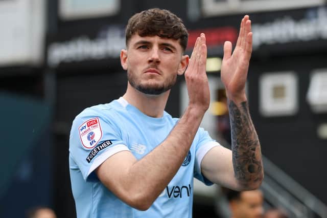 Harrogate Town's on-loan Fulham forward Olly Sanderson. Pictures: Matt Kirkham