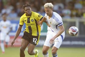 Harrogate Town suffered a 3-0 home defeat against Leeds United the last time the sides met, in a pre-season friendly earlier this year. Picture: Paul Thompson/ProSportsImages