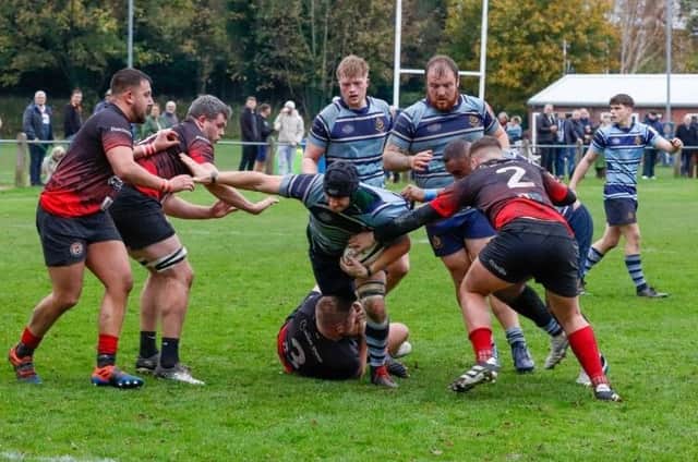 Ripon RUFC on the attack against Baildon. Picture: Submitted