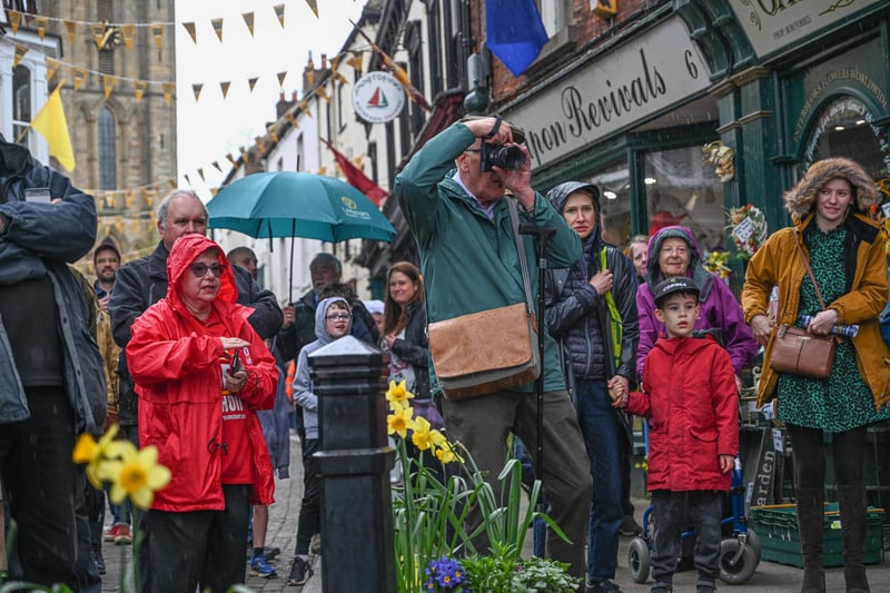 Ripon's residents flocked out despite the rain, and stayed for the duration of the days entertainment