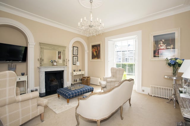 Another of the elegant reception rooms within Swan House.