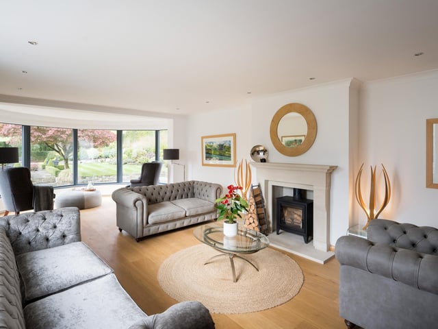 Rooms are bright and spacious with views across landscaped gardens.