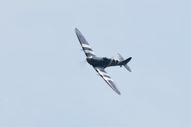 The Spitfire plane making an appearance at the event with a special flypast on Sunday afternoon