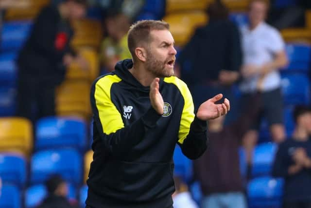 Harrogate Town manager Simon Weaver.