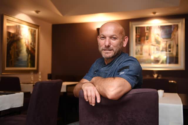 25 years of success - Chef-owner Stefano Lancellotti inside Sasso Restaurant in Harrogate. (Picture National World)