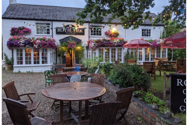 The Royal Oak in Staveley is just outside Ripon and is located next door to the Staveley Nature Reserve. The Royal Oak is a traditional experience with log fires and quality food.