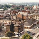 Harrogate's shopping streets in the Station Parade area in 1986. (Picture courtesy of Ian McLeod)