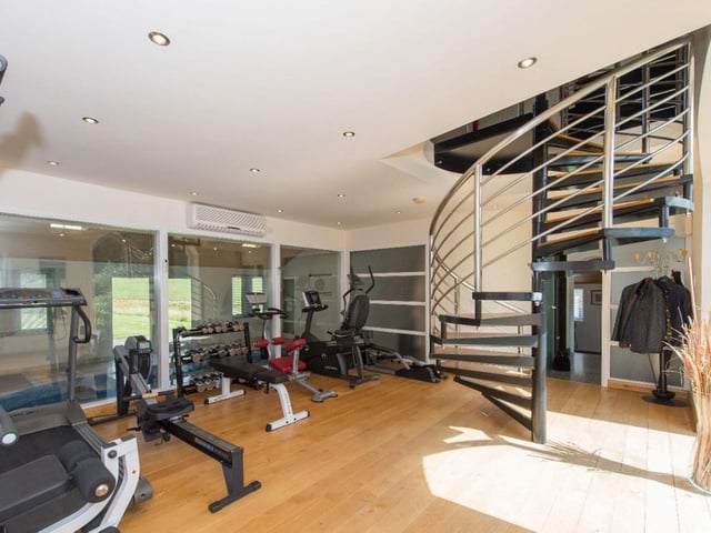 A private gym area for those who enjoy keeping fit indoors.