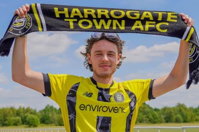 Winger Reece Smith became Harrogate Town's sixth signing of the summer when he joined on a two-year contract following his exit from Maidenhead United. Picture: Harrogate Town AFC