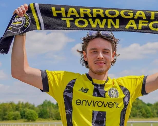Winger Reece Smith became Harrogate Town's sixth signing of the summer when he joined on a two-year contract following his exit from Maidenhead United. Picture: Harrogate Town AFC