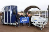 Going places…AEG York Ltd, the new distributor for Ifor Williams Trailers. From left, Darrel Leadley, Matt Scott, Dalton Thomas and Sophie Scott-Hargreaves.