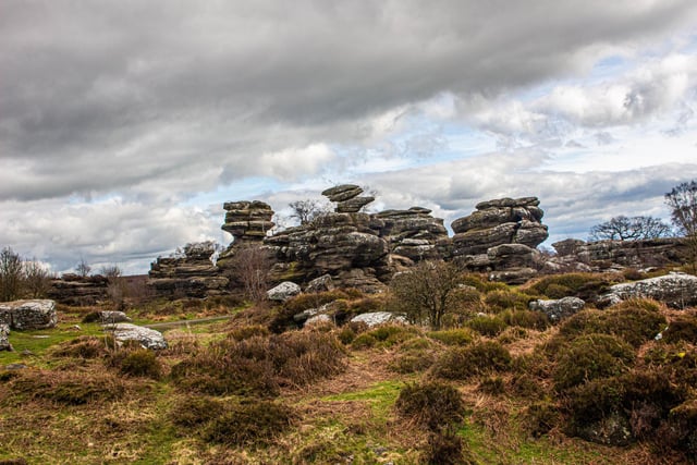 The unique rock formations at Brimham Rocks in Harrogate, sent in by Jeannette Wilson