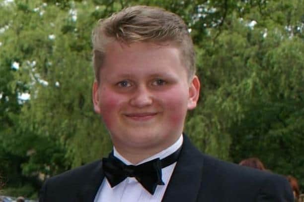Sam Gibson, from Harrogate, who was killed in a road traffic collision on the A59 in North Yorkshire