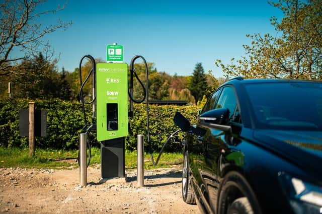 The new EV charging bays at  RHS Harlow Carr Gardens in Harrogate comes as North Yorkshire continues to see a rapid rise in electric vehicle ownership. (Picture contributed)