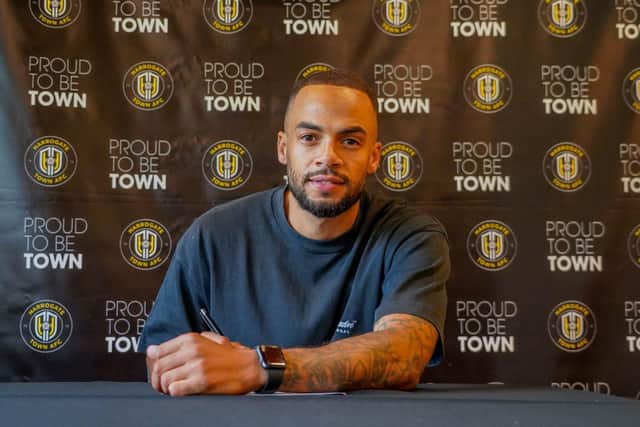 Warren Burrell has put pen to paper on a new two-year deal with Harrogate Town. Picture: Harrogate Town AFC