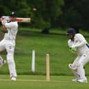 Naveed Andrabi batting for Arthington CC during Saturday's Theakston Nidderdale League victory over Masham. Pictures: Gerard Binks