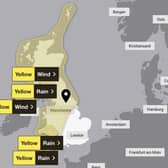 The Met Office has issued a yellow weather warning for this weekend which could see strong winds of up to 50mph across the Harrogate district