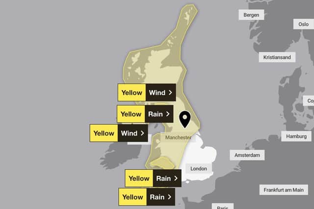 The Met Office has issued a yellow weather warning for this weekend which could see strong winds of up to 50mph across the Harrogate district