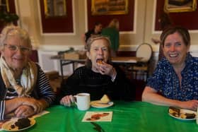 Guests enjoying the fundraising event at the care home