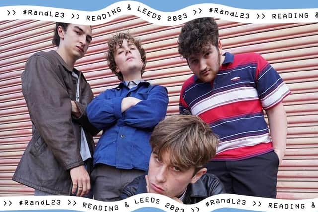 Appearing on the BBC Introducing Stage at Leeds Festival 2023 - Leeds indie-rock four-piece L'Objectif.