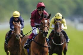 Frankie Dettori riding Soul Sister wins the Tattersalls Musidora Stakes at York Racecourse last week. Picture: Alan Crowhurst/Getty Images