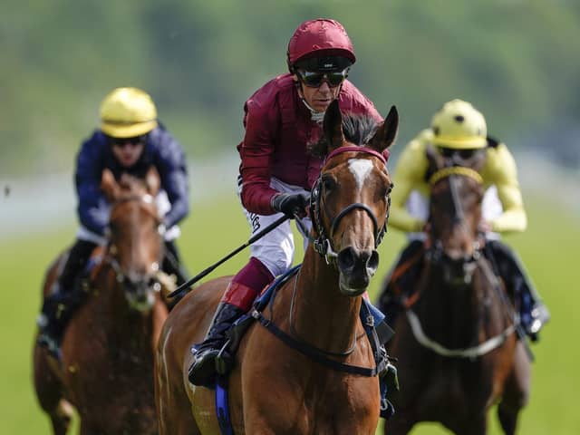 Frankie Dettori riding Soul Sister wins the Tattersalls Musidora Stakes at York Racecourse last week. Picture: Alan Crowhurst/Getty Images