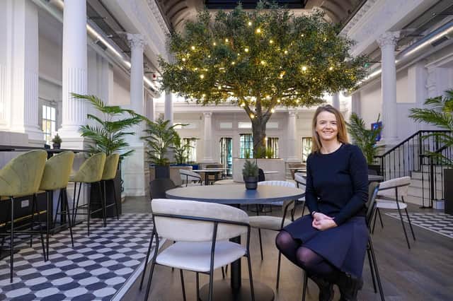 Return to the days of grandeur in Harrogate - Windsor House Building Manager Karen Winspear in the newly completed co-working space.