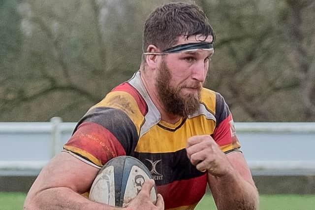 Sam Brady was a second-half try-scorer in Harrogate RUFC's National Two North win over Sheffield Tigers. Picture: Richard Bown