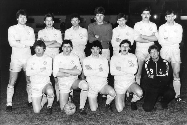 Harrogate Railway, pictured in 1984.
Back row, left to right: Tony Passmore, Paul Williams, Phil Docking, Steve Jackson, Dave Whyte, Peter Jackson and Cliff Spurr.
Front: Phil Hart, Martin Tetley, Tony Canham, Craig Sidda and Bobby Saddler.