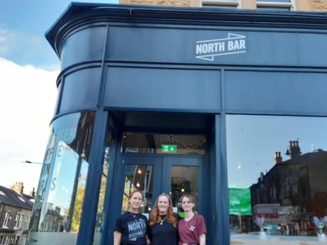 Friendly team - Harrogate North Bar's general manager Abigail Reekie, centre, with staff members Eithne Keogh and Lucy Graham are gearing up for their latest free market. (Picture Graham Chalmers)