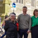 Shadow Chancellor Rachel Reeves MP campaigning on Cambridge Street in Harrogate with David Skaith, the Labour Party's candidate in next week's York and North Yorkshire mayoral election. (Picture contributed)